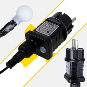 slomart Božične lučke okrogle 300 LED 30m IZOXIS