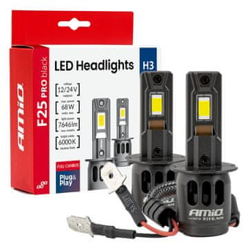 slomart Avtomobilska LED žarnica AMiO F25 PRO H3, 68W, 12V/24V