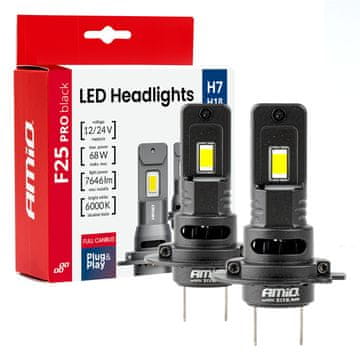 slomart Avtomobilska LED žarnica AMiO F25 PRO H7, 68W, 12V/24V
