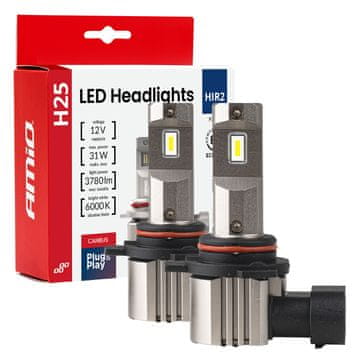 slomart Avtomobilska LED žarnica AMiO H25 CANBUS HIR2 (9012), 12V, 31W