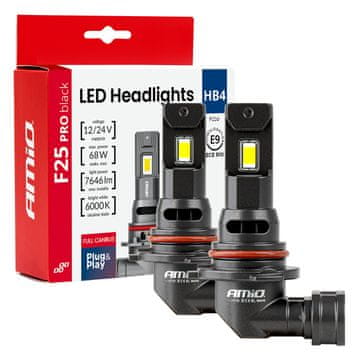 slomart Avtomobilska LED žarnica AMiO F25 PRO HB4, 68W, 12V/24V