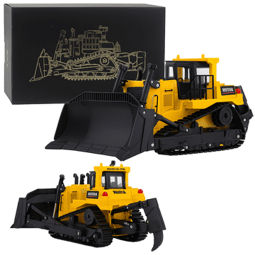 slomart HUINA kovinski gradbeni model buldožerja in bagerja, 1:50