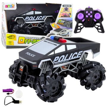 slomart LEAN TOYS RC policijski terenec Pickup Truck 1:16, luči in "dim"