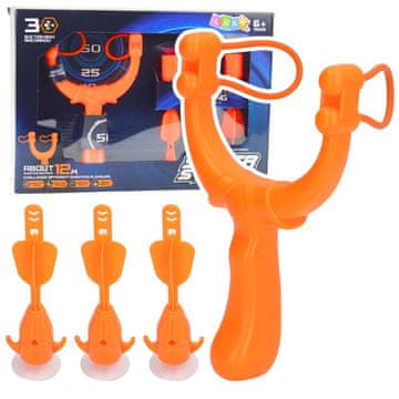 slomart LEAN TOYS komplet za streljanje, frača s priseski, 3 puščice