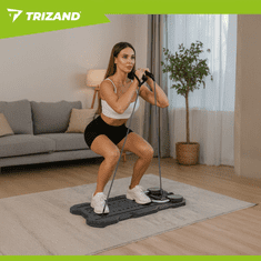 Trizand deska za pilates z LCD števcem, črna