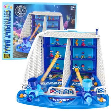 slomart LEAN TOYS Namizni pinball 'Ocean' - igra s streljanjem v tarčo
