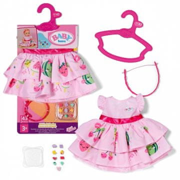 slomart ZAPF BABY born - Obleka s priponkami Pin-Play 43 cm