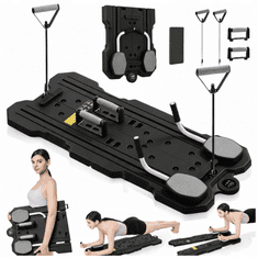 Trizand deska za pilates z LCD števcem, črna
