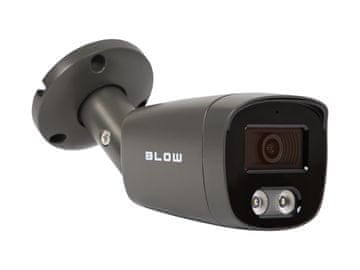 slomart Blow BL-I8HL28BBM/POE IP kamera 8MP, grafitna, cevasta, mikrofon, HybridLight