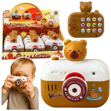 slomart LEAN TOYS interaktivni fotoaparat Kapibara s projektorjem