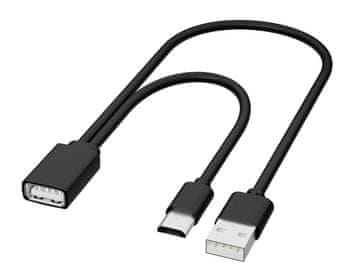 slomart BLOW adapter USB-A (ženski) - USB-A (moški) + Micro USB (moški)