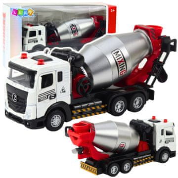 slomart LEAN TOYS Betonska mešalnica, gradbeno vozilo, kovinska kabina, luči, zvoki
