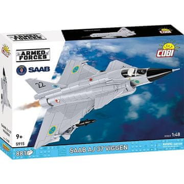 slomart COBI KLOCKI Saab AJ 37 Viggen gradbeni bloki, 881 elementov