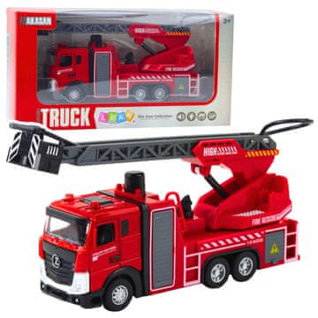 slomart Gasilsko vozilo z dvižno košaro in brizganjem vode LEAN TOYS