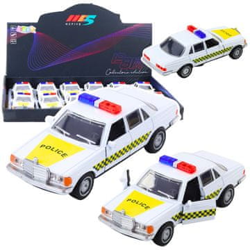 slomart Klasični policijski avtomobil, kovinski, s potegom nazaj, LEAN TOYS, 1:32
