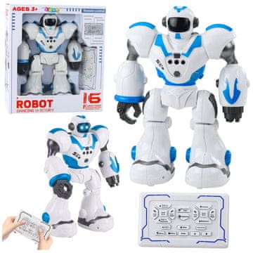 slomart Interaktivni robot LEAN TOYS RC, 16 funkcij, modri