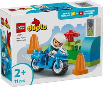 slomart LEGO DUPLO 10471 Modri policijski motor z reševalcem