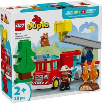 slomart LEGO DUPLO 10473 Gasilski avto s cevjo in gasilcem