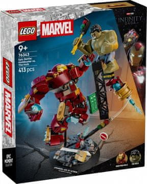 slomart LEGO Super Heroes 76343 Epika: Hulkbuster proti Hulku, 398 kosov