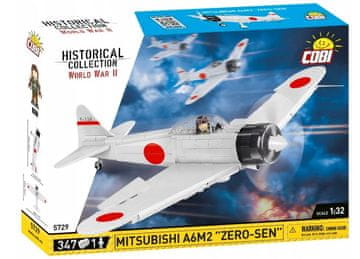 slomart COBI KLOCKI Mitsubishi A6M2 Zero-sen, gradbeni set