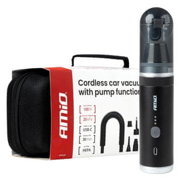 AMIO Brezkrtačni akumulatorski sesalnik s funkcijo črpanja 100 W 20 kPa USB-C amio-04785
