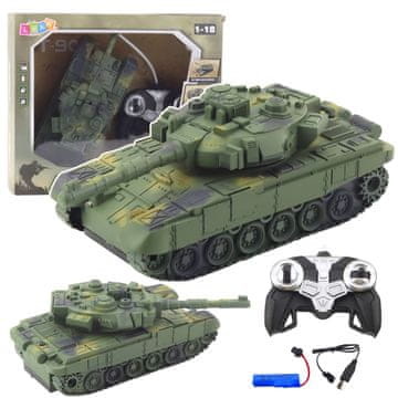 slomart Z daljinskim upravljanjem RC bojni tank T90 (zelen), 1:18