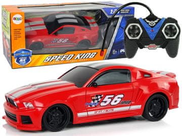 slomart Športni avto na daljinsko upravljanje R/C 1:24, dirkalni, rdeč, zatemnjena stekla