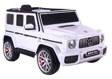 shumee Mercedes G63 S306-1 avtomobil na baterije, bel