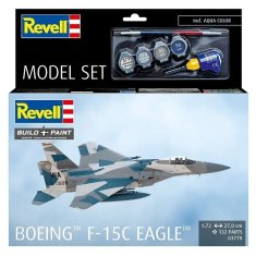 slomart Modelarski set: bojni letalo F-15 Eagle - Revell (vključno barve, čopič, lepilo)