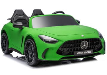 slomart Lean Cars DKGT63 24V otroški avto na akumulator, mat zelena, tihi motor