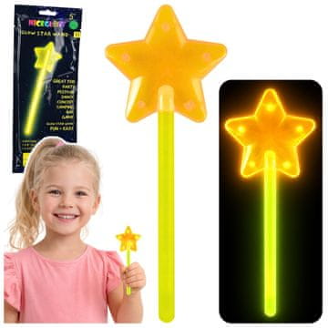 slomart Svetleča ročka LEAN TOYS zvezda, 22 cm