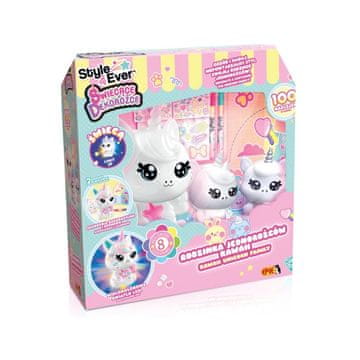slomart Kreativni set Dekorožci - družina enorožcev v kawaii stilu EPEE