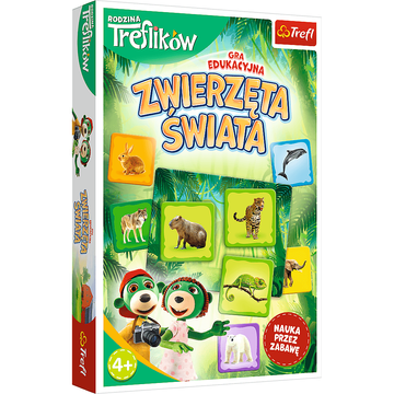 slomart Igrica za otroke Zwierzęta Świata Rodzina Treflików TREFL