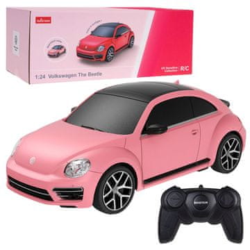 slomart RASTAR RC avto VW Beetle, roza, spreminja barvo, 1:24