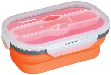 slomart Zložljiv silikonski posoda za hrano (lunchbox) Klausberg, 800 ml