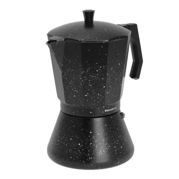 slomart Kavna posoda za espresso Klausberg črni marmor, 12 skodelic