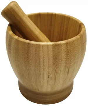 slomart Možnar z možnarjem, bambus, 2 dela, ø 11,7x11,5 cm KING Hoff