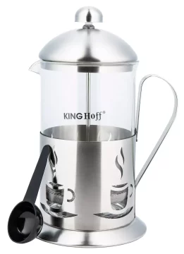 slomart Francoski lonček za kavo/čaj KING Hoff, 0,80 L, steklo