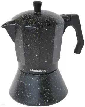 slomart Klausberg kavni avtomat za espresso s črnim marmorjem, 9 skodelic