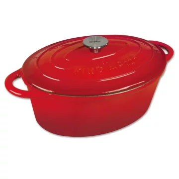 slomart KING Hoff brytfanka 4,5l, litoželezna, rdeča