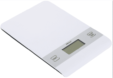 slomart Kuhinjska tehtnica, bela, 5 kg, KING Hoff