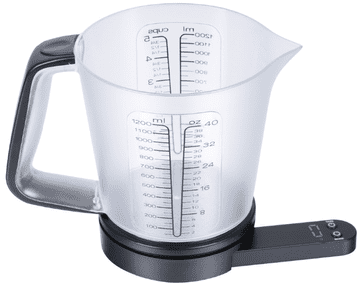 slomart Kuhinjska tehtnica z merilnim kozarcem 1,5l, KING Hoff
