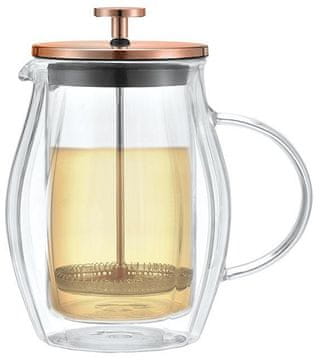 slomart Klausberg French press, steklo/baker, 0,60 L