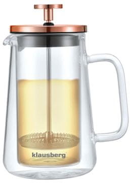 slomart Klausberg French press, steklo/baker, 0,35 L