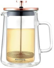 slomart Klausberg French press, steklo/baker, 0,60 L
