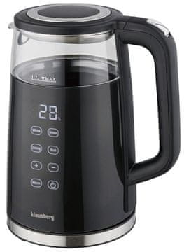 slomart Električni kuhalnik Klausberg KB-7894, 1,7 L, steklo, LED, črna