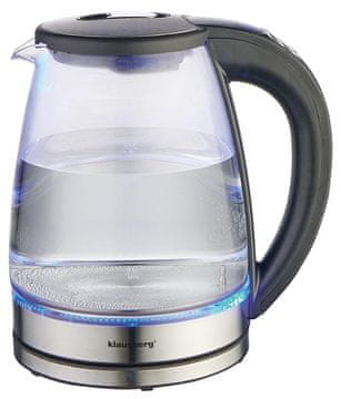 slomart Električni kuhalnik Klausberg KB-7887, 1,8 L, steklo, LED, 1850-2200W