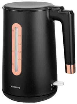slomart Klausberg grelnik vode KB-7889, črn/rose gold, 1,7l