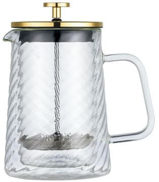 slomart Zaparzacz tłokowy do kawy/herbaty, szkło, 0,60l, klausberg, kb-7766