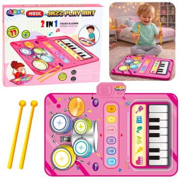 slomart LEAN TOYS Interaktivna glasbena podloga (pianino/perkusije)